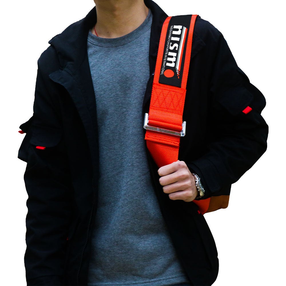 Brand New JDM Nismo Bride Racing Red Harness Adjustable Shoulder Strap Back Pack