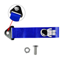 Load image into Gallery viewer, Brand New Asimo Race High Strength Blue Tow Towing Strap Hook For Front / REAR BUMPER JDM