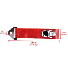 Load image into Gallery viewer, Brand New Asimo Race High Strength Red Tow Towing Strap Hook For Front / REAR BUMPER JDM