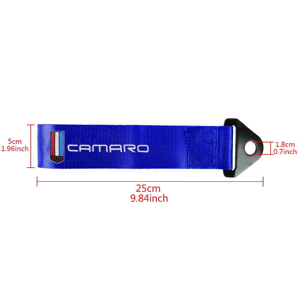 Brand New Camaro Race High Strength Blue Tow Towing Strap Hook For Front / REAR BUMPER JDM