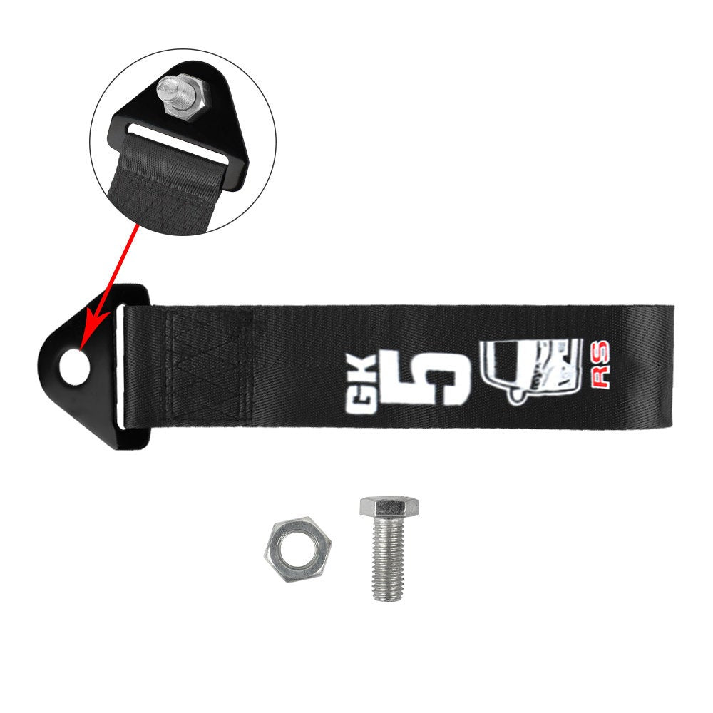 Brand New Honda Fit GK5 Race High Strength Black Tow Towing Strap Hook For Front / REAR BUMPER JDM