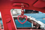 Brand New Heart Red JDM TSURIKAWA Ring Subway Train Bus Handle Strap Charm Drift