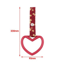 Load image into Gallery viewer, Brand New Heart Red JDM TSURIKAWA Ring Subway Train Bus Handle Strap Charm Drift