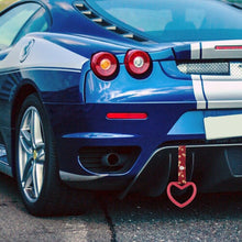 Load image into Gallery viewer, Brand New Heart Red JDM TSURIKAWA Ring Subway Train Bus Handle Strap Charm Drift