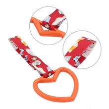 Load image into Gallery viewer, Brand New Heart Orange JDM TSURIKAWA Ring Subway Train Bus Handle Strap Charm Drift