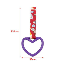 Brand New Heart Purple JDM TSURIKAWA Ring Subway Train Bus Handle Strap Charm Drift