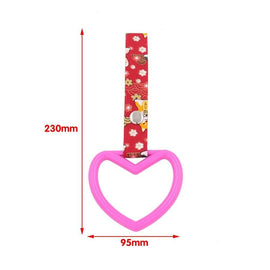 Brand New Heart Pink JDM TSURIKAWA Ring Subway Train Bus Handle Strap Charm Drift