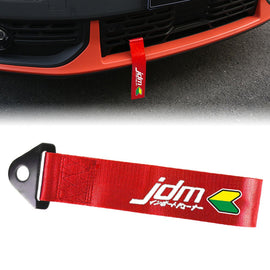 Brand New Jdm Beginner Leaf Race High Strength Red Tow Towing Strap Hook For Front / REAR BUMPER JDM