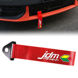 Brand New Jdm Beginner Leaf Race High Strength Red Tow Towing Strap Hook For Front / REAR BUMPER JDM