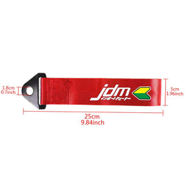 Brand New Jdm Beginner Leaf Race High Strength Red Tow Towing Strap Hook For Front / REAR BUMPER JDM
