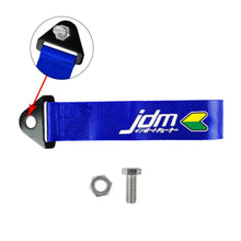 Load image into Gallery viewer, Brand New Jdm Beginner Leaf Race High Strength Blue Tow Towing Strap Hook For Front / REAR BUMPER JDM
