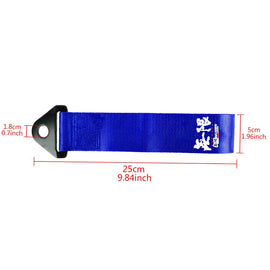 Brand New Mugen Race High Strength Blue Tow Towing Strap Hook For Front / REAR BUMPER JDM