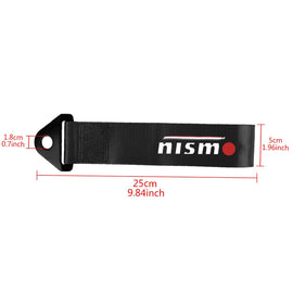 Brand New Nismo High Strength Black Tow Towing Strap Hook For Front / REAR BUMPER JDM