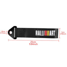 Load image into Gallery viewer, Brand New Ralliart High Strength Black Tow Towing Strap Hook For Front / REAR BUMPER JDM