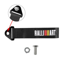 Load image into Gallery viewer, Brand New Ralliart High Strength Black Tow Towing Strap Hook For Front / REAR BUMPER JDM