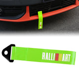 Brand New Ralliart High Strength Green Tow Towing Strap Hook For Front / REAR BUMPER JDM