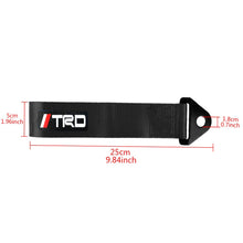 Load image into Gallery viewer, Brand New TRD High Strength Black Tow Towing Strap Hook For Front / REAR BUMPER JDM