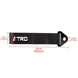 Brand New TRD High Strength Black Tow Towing Strap Hook For Front / REAR BUMPER JDM
