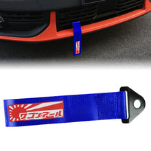 Load image into Gallery viewer, Brand New Jdm Raising Sun High Strength Blue Tow Towing Strap Hook For Front / REAR BUMPER JDM
