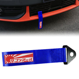 Brand New Jdm Raising Sun High Strength Blue Tow Towing Strap Hook For Front / REAR BUMPER JDM