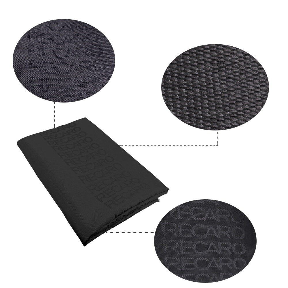 Brand New Black Recaro Fabric Material SEAT Cover Cloth For Universal Interior