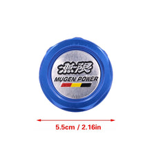 Load image into Gallery viewer, Brand New Jdm Mugen Emblem Brushed Blue Engine Oil Filler Cap Badge For Honda / Acura