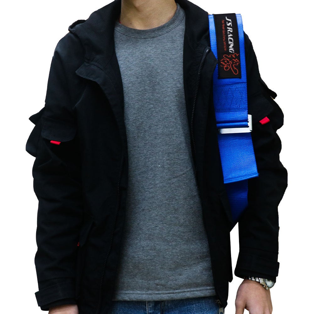 Brand New JDM J'S Racing Bride Racing Blue Harness Adjustable Shoulder Strap Back Pack