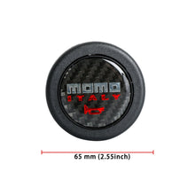 Load image into Gallery viewer, Brand New Universal Momo Car Horn Button Steering Wheel Center Cap Carbon Fiber