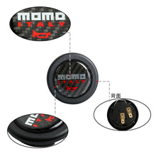 Load image into Gallery viewer, Brand New Universal Momo Car Horn Button Steering Wheel Center Cap Carbon Fiber