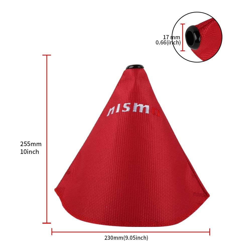 Brand New Nismo Red Hyper FABRIC Shift Boot Cover MT/AT Car Universal