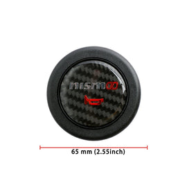 Brand New Universal Nismo Car Horn Button Steering Wheel Center Cap Carbon Fiber
