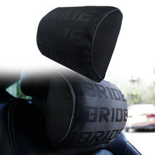 Load image into Gallery viewer, Brand New 2PCS JDM Bride Black Gradation Neck Headrest pillow Fabric Racing Seat Material NEW