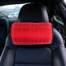 Load image into Gallery viewer, Brand New 1PCS JDM Bride Red Gradation Neck Headrest pillow Fabric Racing Seat Material NEW