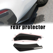 Load image into Gallery viewer, Brand New 2PCS Car Rear Bumper Lip Diffuser Splitter Canard Protector Black Universal