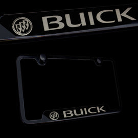 Brand New 1PCS Buick Black Stainless Steel License Plate Frame Officially Licensed