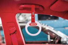 Load image into Gallery viewer, Brand New Universal HKS White Round Red Strap JDM TSURIKAWA Ring Subway Train Bus Handle Strap Charm Drift