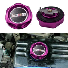 Load image into Gallery viewer, Brand New Jdm Ralliart Emblem Brushed Purple Engine Oil Filler Cap Badge For Mitsubishi