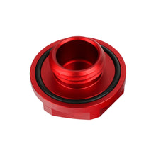 Load image into Gallery viewer, Brand New Jdm Red Engine Oil Cap With Real Carbon Fiber Domo Sticker Emblem For Honda / Acura