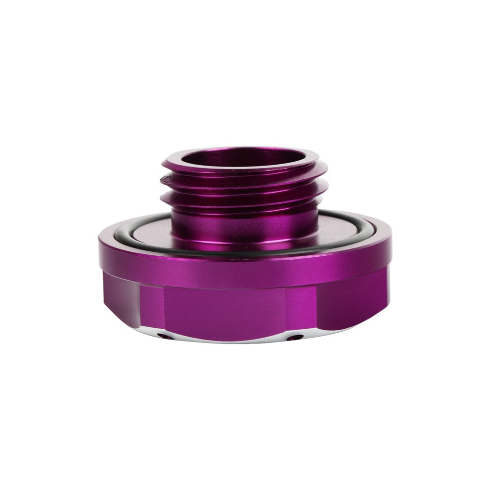 Brand New Jdm Purple Engine Oil Cap With Real Carbon Fiber Domo Sticker Emblem For Honda / Acura