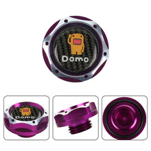 Load image into Gallery viewer, Brand New Jdm Purple Engine Oil Cap With Real Carbon Fiber Domo Sticker Emblem For Honda / Acura