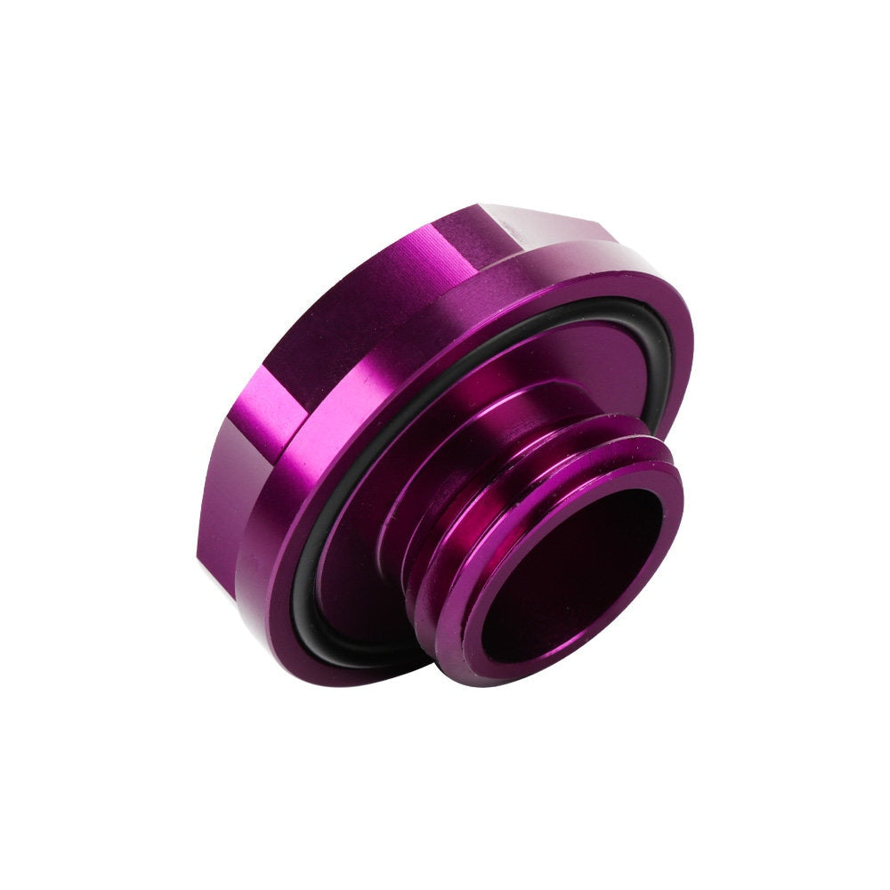 Brand New Jdm Purple Engine Oil Cap With Real Carbon Fiber Domo Sticker Emblem For Honda / Acura