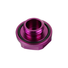Load image into Gallery viewer, Brand New Jdm Purple Engine Oil Cap With Real Carbon Fiber Domo Sticker Emblem For Honda / Acura