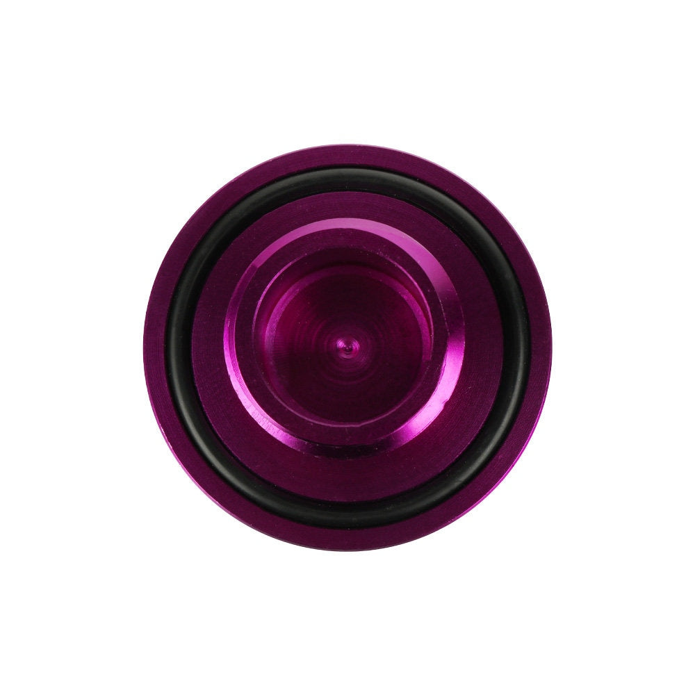 Brand New Jdm Purple Engine Oil Cap With Real Carbon Fiber Domo Sticker Emblem For Honda / Acura