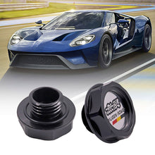 Load image into Gallery viewer, Brand New Jdm Mugen Emblem Brushed Black Engine Oil Filler Cap Badge For Honda / Acura