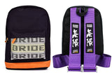 Brand New JDM Mugen Bride Racing Purple Harness Adjustable Shoulder Strap Back Pack