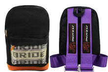 Load image into Gallery viewer, Brand New JDM J&#39;S Racing Bride Racing Purple Harness Adjustable Shoulder Strap Back Pack