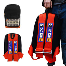 Load image into Gallery viewer, Brand New JDM Spoon Sports Bride Racing Red Harness Adjustable Shoulder Strap Back Pack