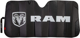 BRAND New Dodge Ram Plasticolor 003860R01 Logo Black Matte Sunshade Finish Car Truck or SUV Front Windshield Compatible with Dodge Ram