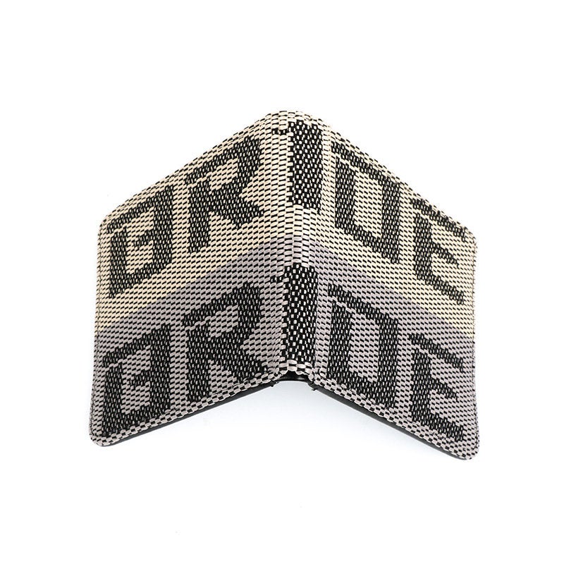 Bride Wallet Racing Brand New JDM Bride Custom Stitched Racing Fabric Bifold Wallet Leathe ...