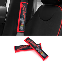 Load image into Gallery viewer, Brand New 2PCS JDM Ralliart Red Racing Logo Embroidery Seat Belt Cover Shoulder Pads New